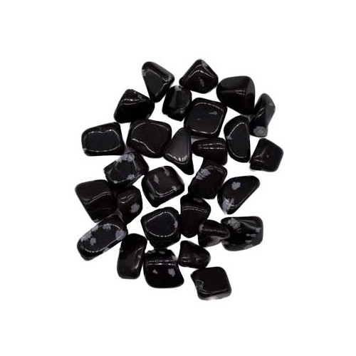 Piedras Tumbled de Obsidiana Copo de Nieve de 1 lb