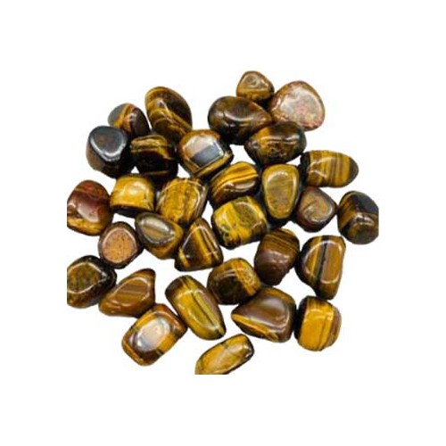 1 lb Piedras Pulidas de Ojo de Tigre Amarillo