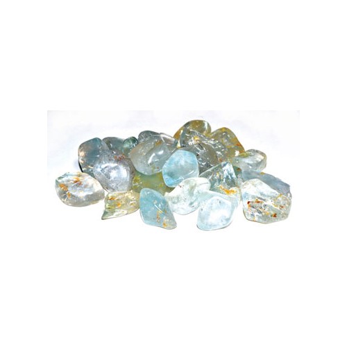 1 lb Blue Tumbled Topaz Stones for Meditation and Healing