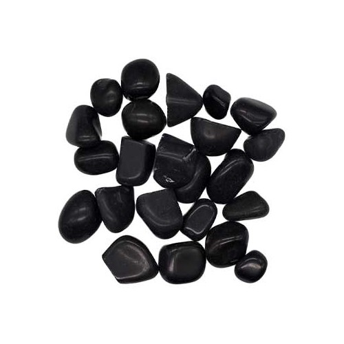 1 lb Piedras de Turmalina Negra Pulidas para Protección