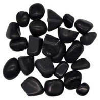 1 lb Piedras de Turmalina Negra Pulidas para Protección