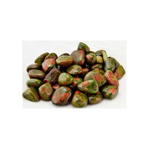 1 lb Piedras Tumbled de Unakite para Sanación