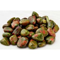 1 lb Piedras Tumbled de Unakite para Sanación