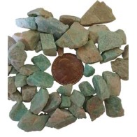 1 lb Untumbled Amazonite Stones for Healing and Chakra