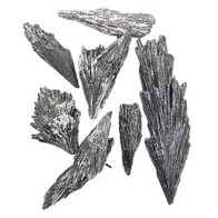 Untumbled Black Kyanite Broom Stones 1 lb