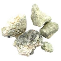 1 lb Piedras No Pulidas de Prehnita con Rutilo