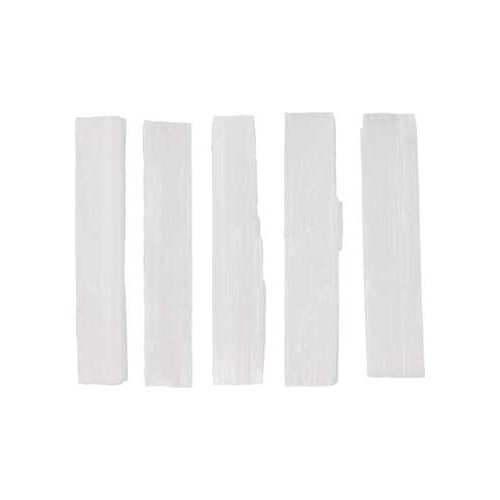 Set of 5 Selenite Mini Sticks for Energy Cleansing