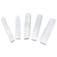 Set of 5 Selenite Flower of Life Mini Sticks for Calmness and Protection