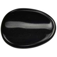 Black Obsidian Worry Stone for Grounding