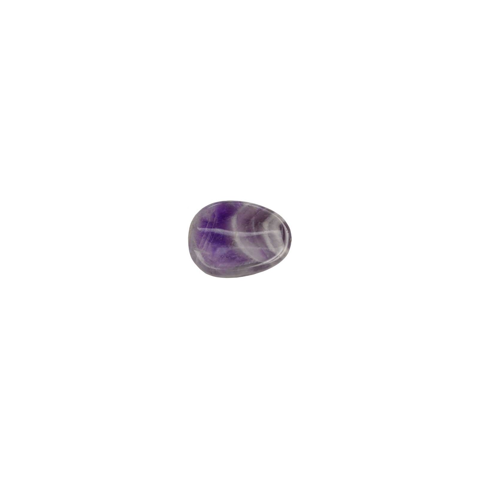 Chevron Amethyst Worry Stone for Stress Relief