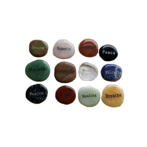 Inspirational Word Worry Stone for Mindfulness