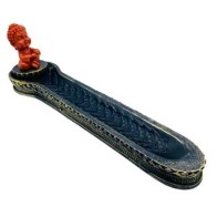 Orange Buddha Incense Burner