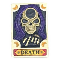 Quemador de Incienso de Carta de Tarot de la Muerte para Rituales Aromáticos