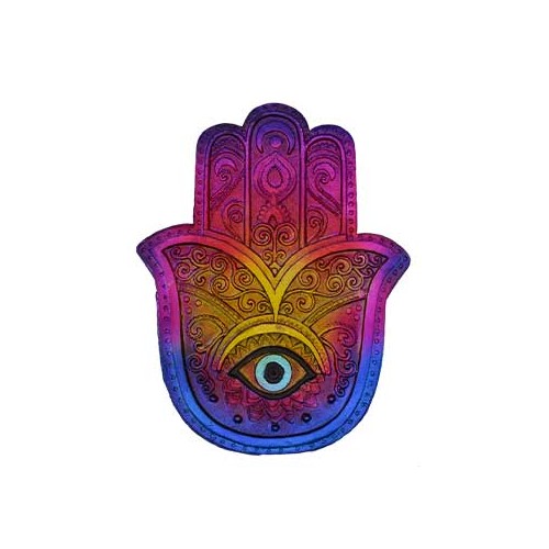 Quemador de Incienso Mano Hamsa de 6 Pulgadas