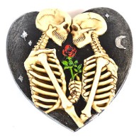 5" Skeleton Lovers Incense Burner