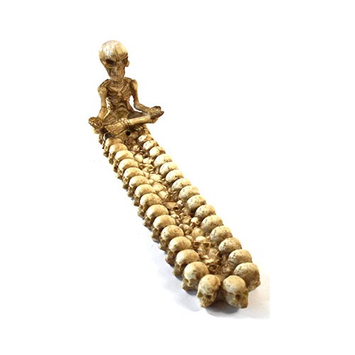 10.5" Yoga Skeleton Incense Burner