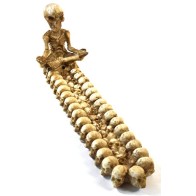 10.5" Yoga Skeleton Incense Burner