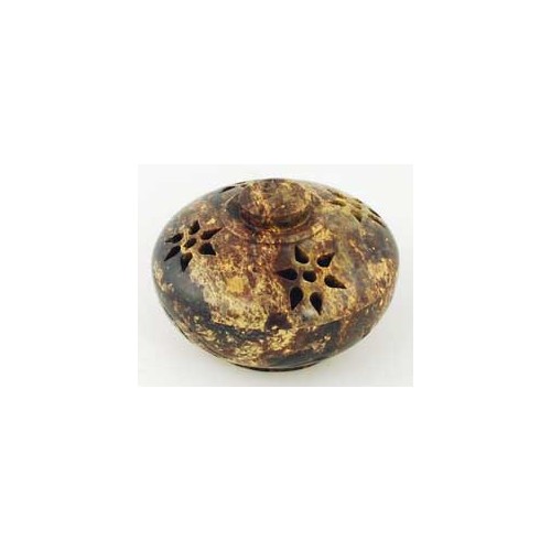 Floral Soapstone Incense Burner