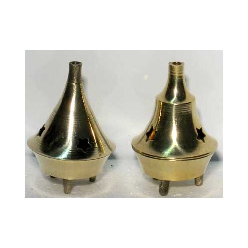 Brass Cone Incense Burner for Spiritual Practices