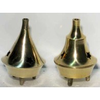 Brass Cone Incense Burner for Spiritual Practices