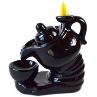 6" Tea Pot Backflow Burner for Incense and Meditation