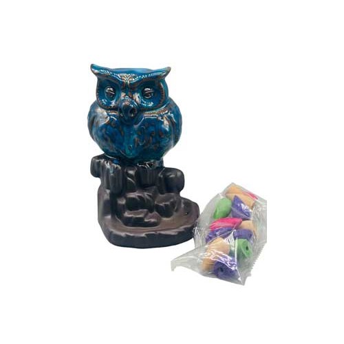 5" Owl Backflow Burner for Enchanting Smoke