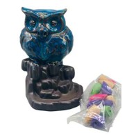 5" Owl Backflow Burner for Enchanting Smoke