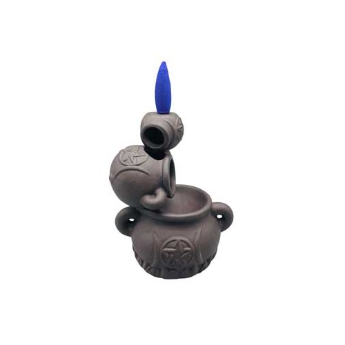 5" Triple Moon Cauldron Backflow Burner