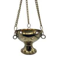 Hanging Brass Incense Burner for Aromatherapy