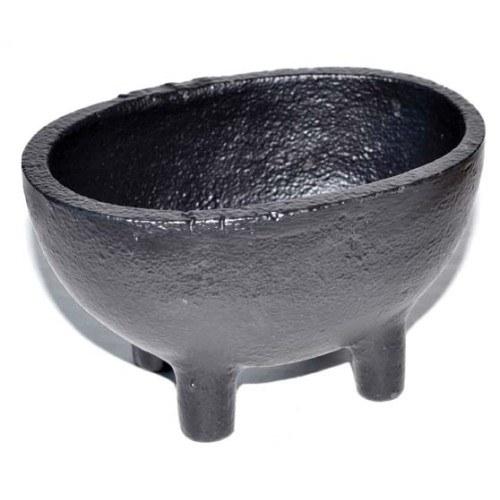 2 1/2" Oval Cast Iron Cauldron