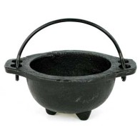 3" Cast Iron Cauldron for Rituals