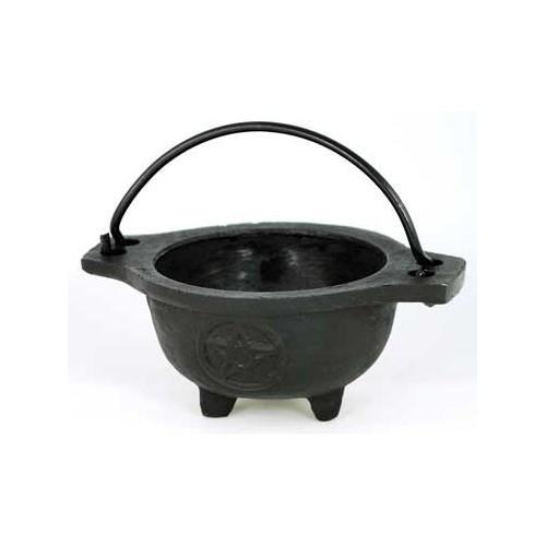 Mini Cast Iron Pentagram Cauldron