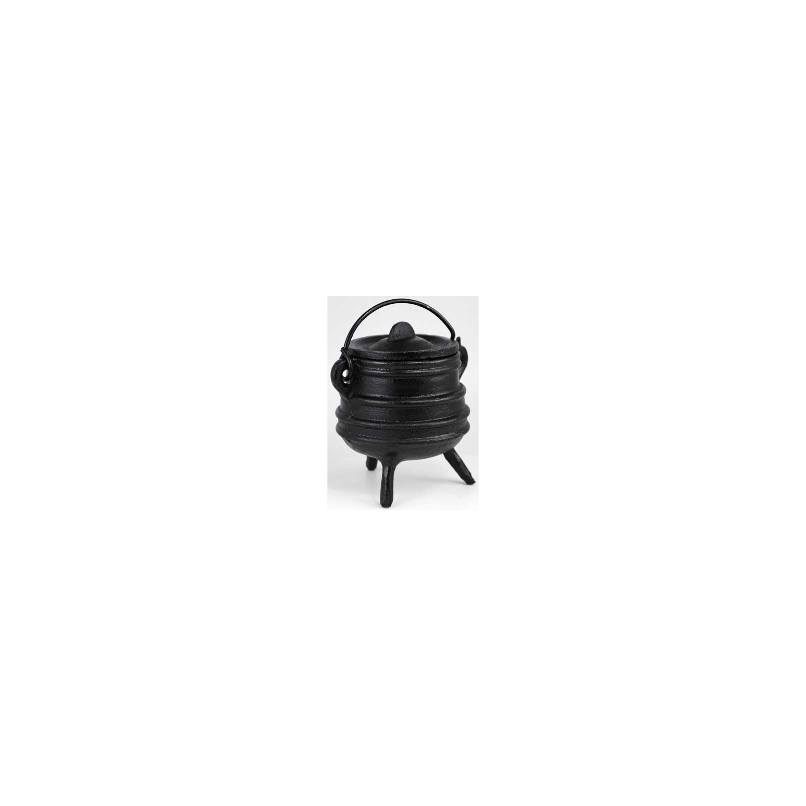 Ribbed Cast Iron Cauldron