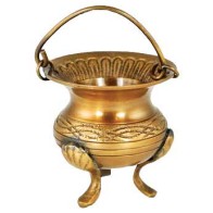 Celtic Brass Cauldron for Ritual Use