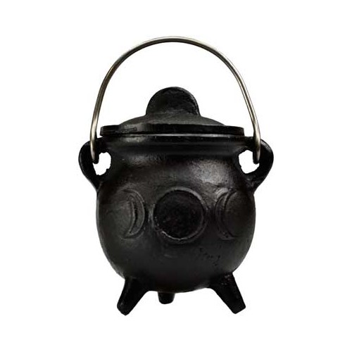 3 Inch Triple Moon Cast Iron Cauldron