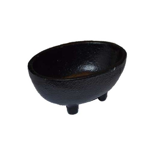 1 3/4" Oval Cast Iron Cauldron/Smudge Pot