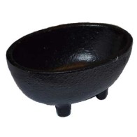 1 3/4" Oval Cast Iron Cauldron/Smudge Pot