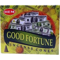 Good Fortune HEM Cone Incense for Luck