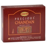 HEM Precious Chandan Incense Cones for Meditation