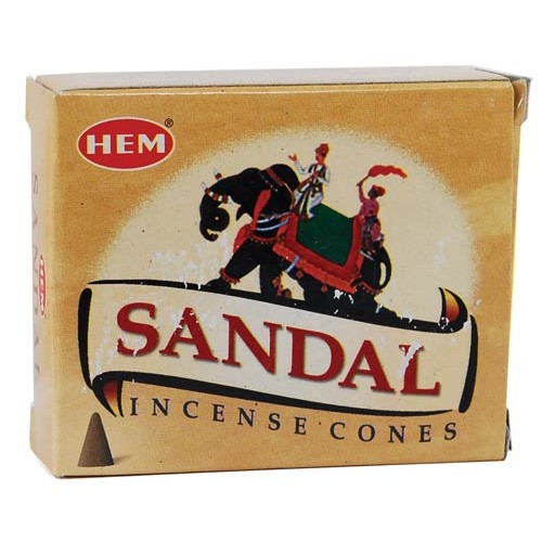 Sandal HEM Incense Cones - 10 Pack