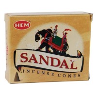 Sandal HEM Incense Cones - 10 Pack