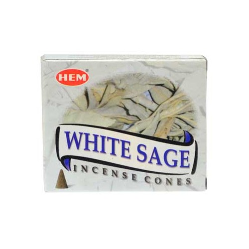 White Sage HEM Cone 10-Pack for Cleansing