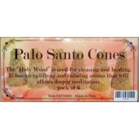 Palo Santo 6 Incense Cones for Cleansing