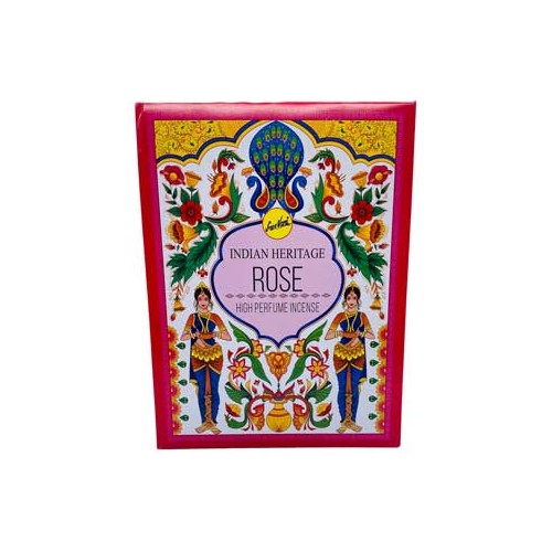 15gm Indian Heritage Rose Incense Sticks Pack