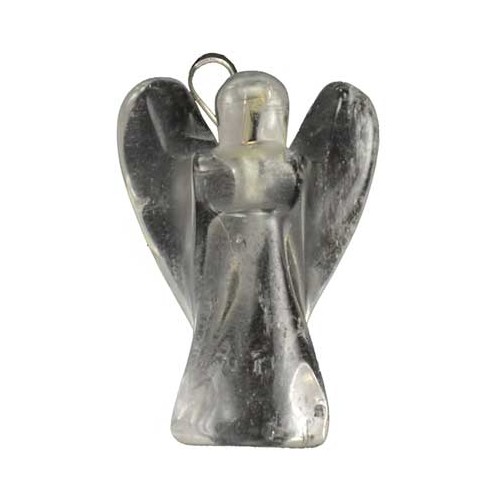 Clear Quartz Angel Pendant - Elegant Healing