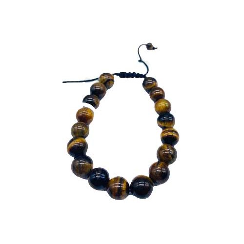 Pulsera Ajustable de Ojo de Tigre para Estabilidad