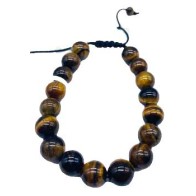 Pulsera Ajustable de Ojo de Tigre para Estabilidad