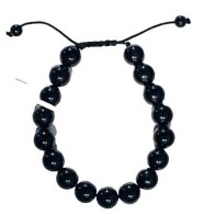 Pulsera de Turmalina Negra 10mm para Protección