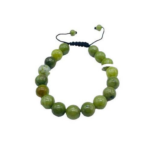 10mm Chinese Jade Adjustable Bracelet