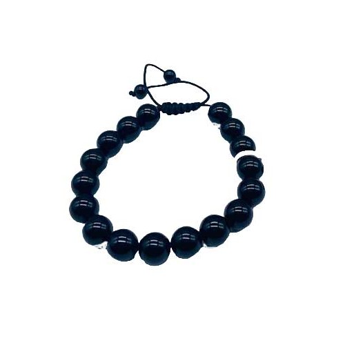 Pulsera de Obsidiana Negra de 10mm para Protección